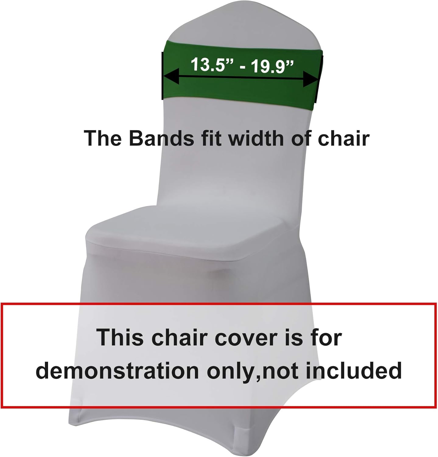 Gelozed 10 PCS Spandex Stretch Chair Sashes Bows for Wedding Reception- Universal Elastic Chair Cover Bands with Buckle Slider for Banquet Party Event Decorations Fresh Green Sashes (Fresh Green, 10): Kitchen & Dining