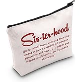 POFULL Sorority Gift Sorority Sister Makeup Bag Sorority Paraphernalia Girls Gift (Red bag)