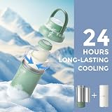 Momcozy 650ml Portable Breast Milk Cooler with 360° Cooling Green view 2