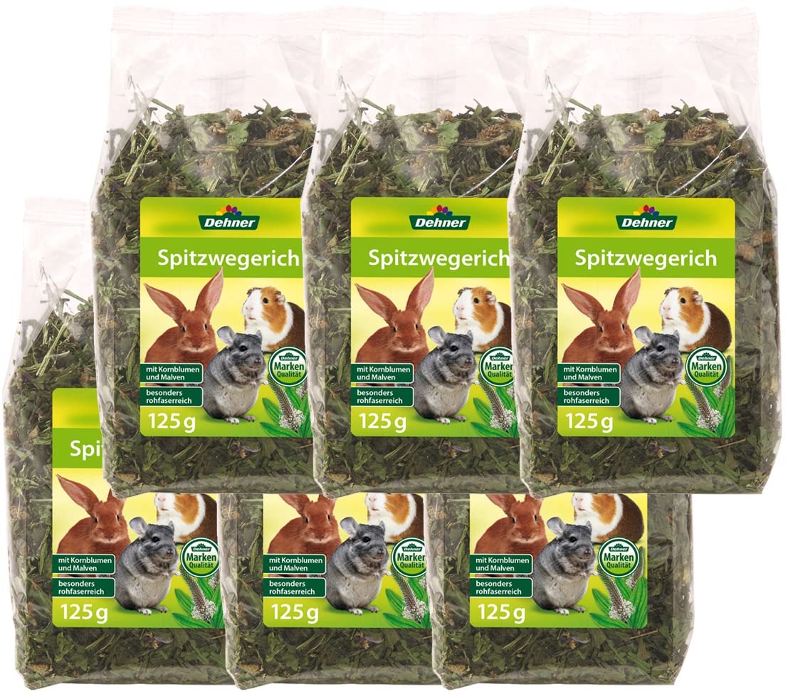 Dehner Rodent – Ribwort Plantain, 6 x 125g (750g)