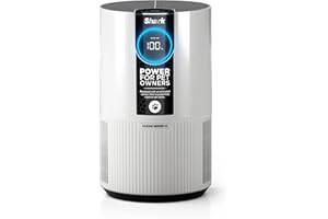 Shark Air Purifier for Home, Clean Sense, for Bedroom, Nursery, Home Office, Dorm, HEPA-Exceeding Filter, Captures Pollutants, Pet Dander, Dust, Odor, Smoke, and More, HP102PET, White