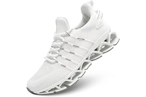 PEAYA Mens Running Shoes Mesh Breathable Trail Runners Fashion Sport Blade Walking Tennis Sneakers