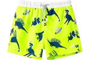 SURF CUZ Surfcuz Little Boys Swim Trunks UPF 50+ Toddler Beach Shorts Swimsuit Kids Quick Dry Swimwear