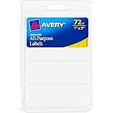 Avery Removable Writable Rectangular Labels, 1 x 3 Inch, White -  1 (6728)