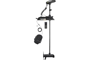Minn Kota Terrova Bow-Mount Electric Trolling Motor with GPS, Spot-Lock, Dual Spectrum Chirp Sonar – 80 Lb. Thrust, 60 in. Sh