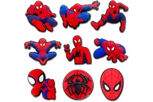 Hedbitoyo Cartoon Shoe Charms for Clog Decoration Cartoon Superhero Sandals Accessories for Kids Boys Girls Party's Favor