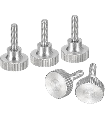 Qimoo Lot De 8 Boutons De Serrage Moletés à Filetage Mâle Métrique M4 X