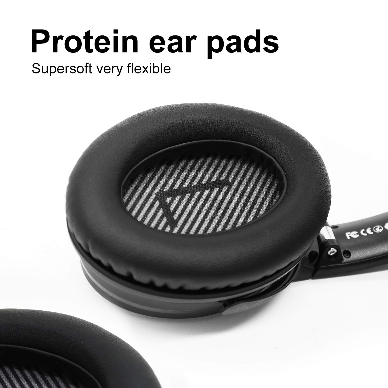 Active Noise Cancelling Headphones Bluetooth, barsone ANC Over Ear Hi-Fi Stereo Wired and Wireless Headphones with Case (Black)