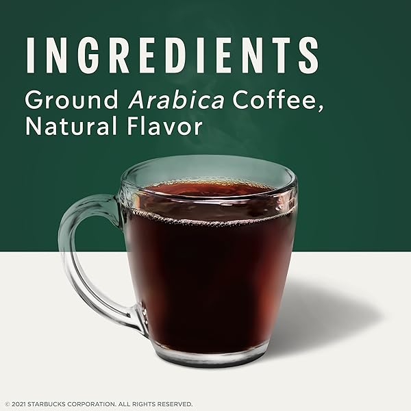 STARBUCKS K-CUP COFFEE PODS, TOFFEENUT FLAVORED COFFEE, NATURALLY FLAVORED, 100% ARABICA, 1 BOX (10 PODS)