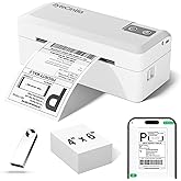 ByteCintia Bluetooth Thermal Shipping Label Printer, 4x6 Shipping Label Printer for Small Business, Support Android, iOS, Windows & Mac, Works with Amazon, Ebay, Shopify, Etsy