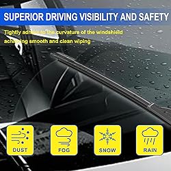 ANIKLUIM® 16"+16" Wiper Blades with 10" Rear Wiper