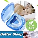 Joruby 2018 UPGRADED Anti Snoring Aids Snore Reducing for Natural and Comfortable Sleep,Snore Stopper Mouthpiece - Snoring Solution, Sleep Aid Night Mouth Guard Bruxism Mouthpiece