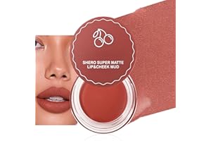 Easilydays Matte Lip & Cheek Mud Blurring Pudding Pot, Blurry Pudding Pot, Buildable and Lightweight Lip Tint, Creamy Multi-P