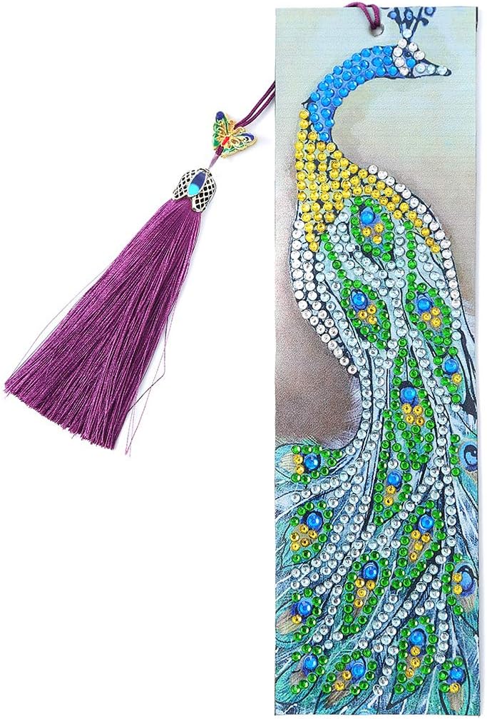 Amazon.com: 5D DIY Diamond Painting Bookmarks with Tassel Full Special