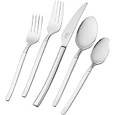 ZWILLING Opus 20-Piece 18/10 Stainless Steel Flatware Set, Silver | High quality 18/10 Stainless Steel, Service for 4, Polished Mirror Finish, Sleek, Slender Handle Features a Gentle Curve