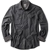 CQR Men's 100% All Cotton Button Down Flannel Shirts, Long Sleeve Brushed Warm Soft Casual Outdoor Plaid Shirt
