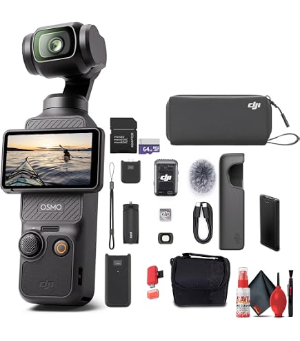 DJI Osmo Pocket 3 Creator Combo, 4K/120fps Video 3-Axis
