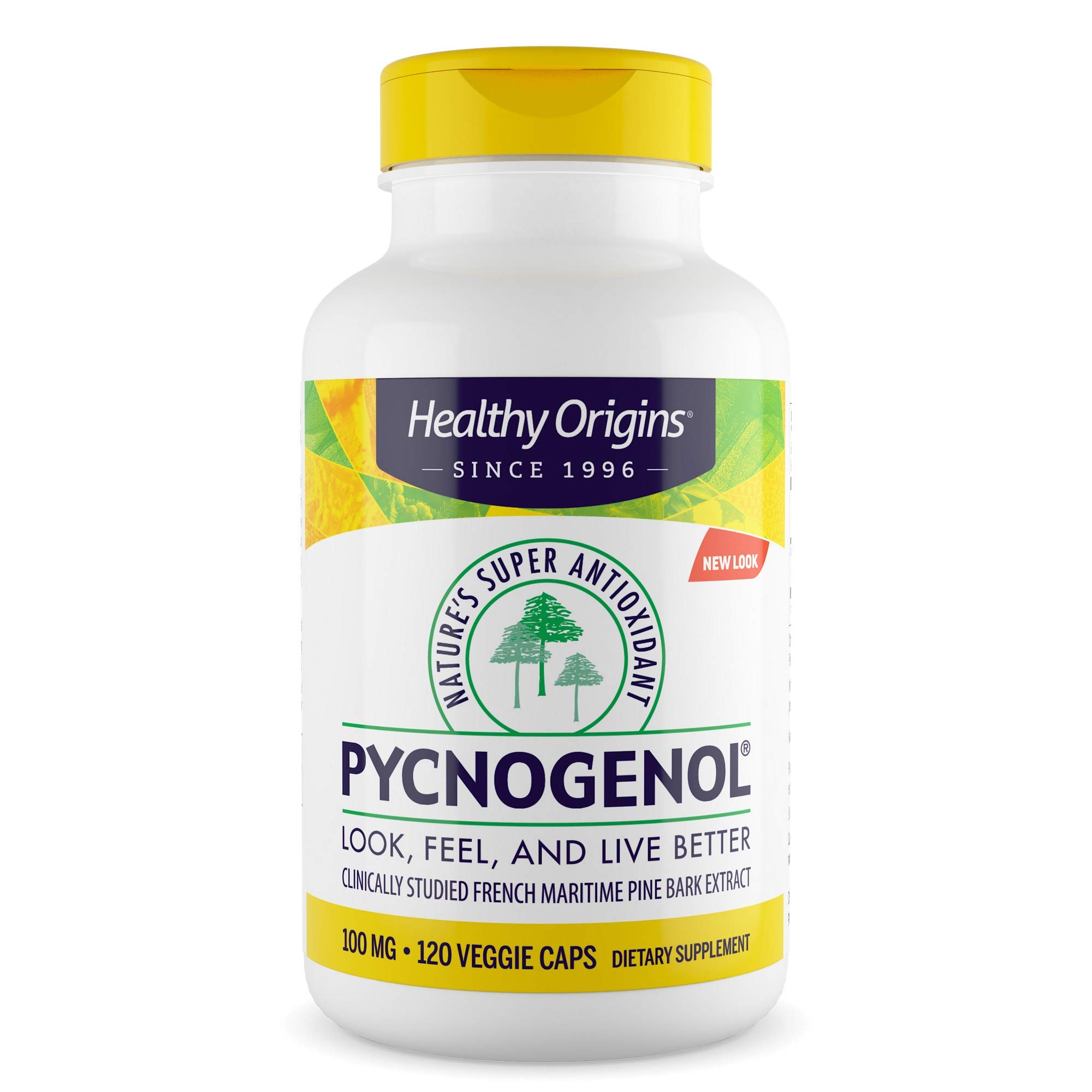 Healthy Origins Pycnogenol (Nature's Super Antioxidant) 100 mg, 120
