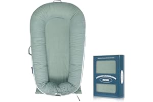 MEXXI Baby Nest Replacement Cover | Premium Quality Cotton | Hypoallergenic Lounger Cover Cotton Newborn Lounger Cover(Cover Only) (Corduroy Sage Green)