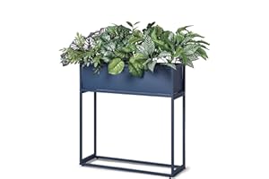 COCOYARD GARDEN SUPPLY Cocoyard Elevated Planter Box - 28 Inch Durable Raised Garden Bed for Herbs and Flowers - Stylish Tall Rectangular Planter for Outdoor Plants for Patio Decor & Backyard Gardening