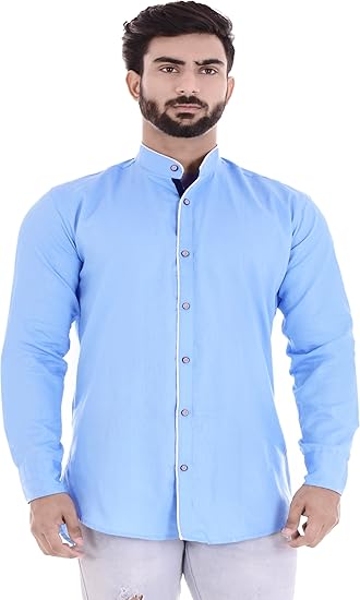 plain sky blue shirt