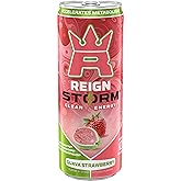 REIGN Storm, Guava Strawberry, Fitness & Wellness Energy Drink, 12 Fl Oz (Pack of 1)