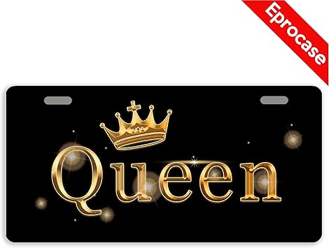 Amazon Com Eprocase License Plate Queen License Plate Cover