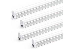 JESLED 4FT LED Shop Light, 6500K Super Bright White, Linkable Utility Ceiling Lights, 20W, 2200LM, 4 Foot T5 LED Tube Lights 