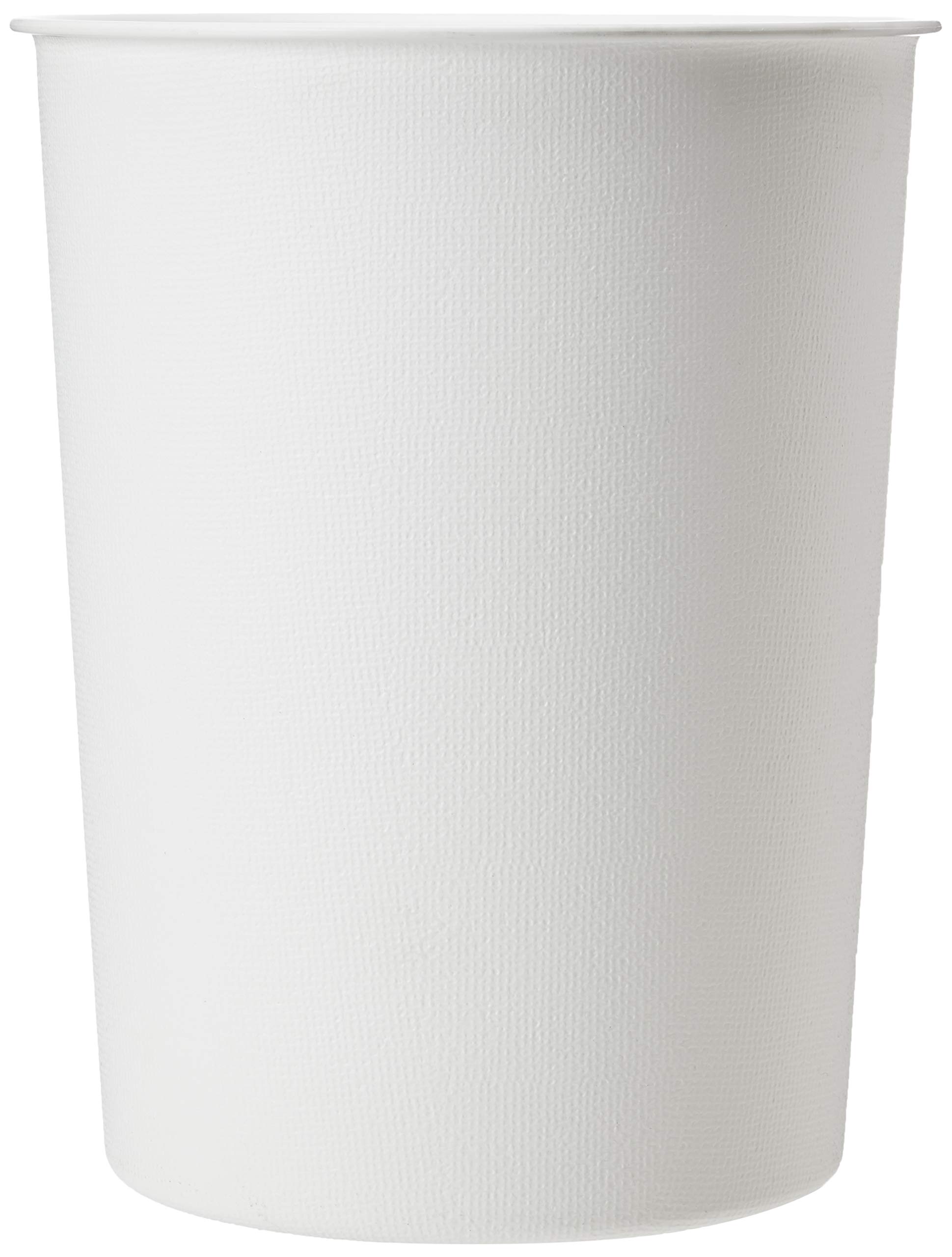 JVL Quality Vibrance Clean White Lightweight Plastic Waste Paper Basket Bin