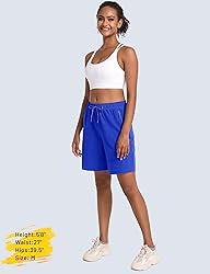MAGCOMSEN Womens Golf Shorts Lightweight 8" Hiking