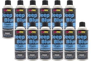 TRIPAK Deep Blue Chain Conditioner - Advanced Chain Care and Maintenance Formula for Anti-Wear and Corrosion Protection (12 Pack)