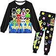 Boys Sprunki Tshirts and Pants 2Pcs Sets Kids Music Game Tee Shirt Pants for 3-14 Year Adventure Casual Child Clothes