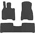 Lwope Car Floor Mats Custom Fit for Mercedes Benz EQE Sedan (V295) 2023 2024 Full Black Rubber Auto Liner Mats All Weather Protection Odorless