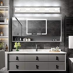 SOLFART LED Dimmable Modern Closs Chrome Bathroom