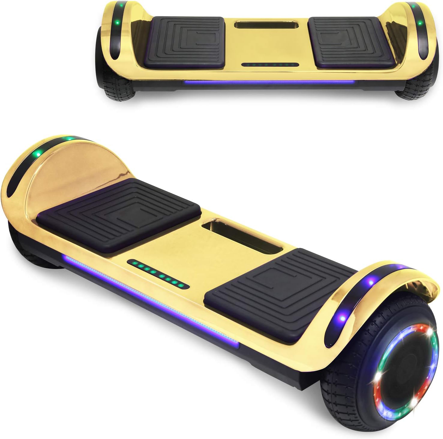 TPS 6.5" Hoverboard Electric Self Balancing Scooter with Wireless Speaker and LED Lights for Kids and Adults - UL2272 Safety Certified