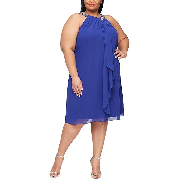 Jessica London Women's Plus Size Lace Fit & Flare Dress - 12 W, Dark  Sapphire at Amazon Women's Clothing store