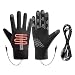Cheyubny Heated Gloves for Men Women Winter Full Finger Hand Warmers Electric Heated Gloves for Cold Weather Outdoor Sports (Black)