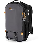 Lowepro Trekker Lite BP 150 AW 18.5L Camera and Laptop Backpack, Black/Gray