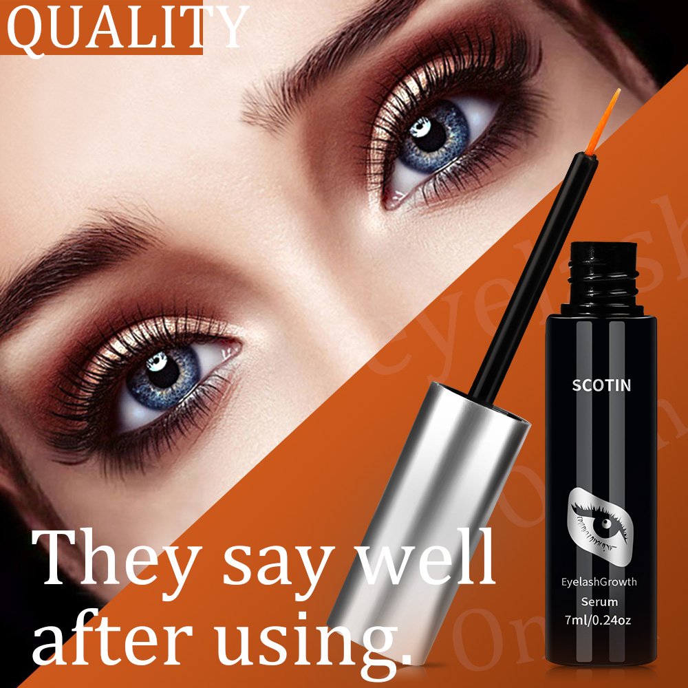 Super Bushy Eyelash Growth Serum, Carbon Black Makeup Full Soft Washable Mascara (7ml/0.24oz)