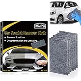 6 Pack Nano Sparkle Cloth, Ultimate Car Scratch Remover & Adhesive Remover with Latest Nanosparkle Nanotechnology, Nano Cleaning Cloth for Vehicles Car Paint Scratches Repair