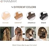 FRAMAR Large Hair Claw Clip – Extra Large Claw Clip for Thick Hair – 4 Pack view 5