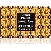 SPA CEYLON NEROLI JASMINE Luxury Soap | Luxuriously Creamy Natural Cleanser | Hydrating | Softens skin | Paraben Free | 100% Vegetarian | Suitable for all skin types