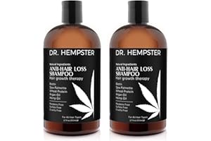 DR. HEMPSTER Biotin & Hemp Natural Shampoo 2 Pack - Shampoo for Thinning Hair and Hair Loss - Volumizing Treatments for Women and Men - Hair Growth Shampoo - Paraben & Sulfate Free - for All Hair Types