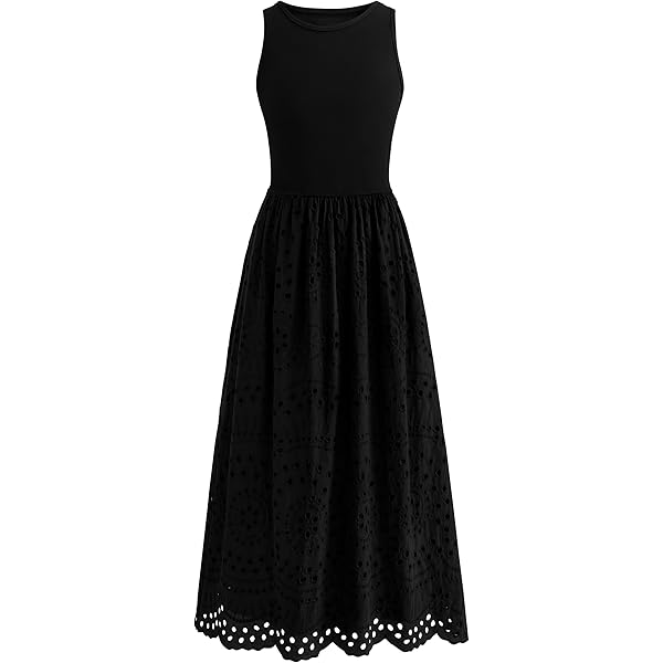 Womens Black Sleeveless A Line Midi Long Dresses Casual Sundresses Bohemian Vacation Dress Black S at Amazon Women's Clothing store Womens Black Sleeveless A Line Midi Long Dresses Casual Sundresses Bohemian Vacation Dress Black S at Amazon Women's Clothing store