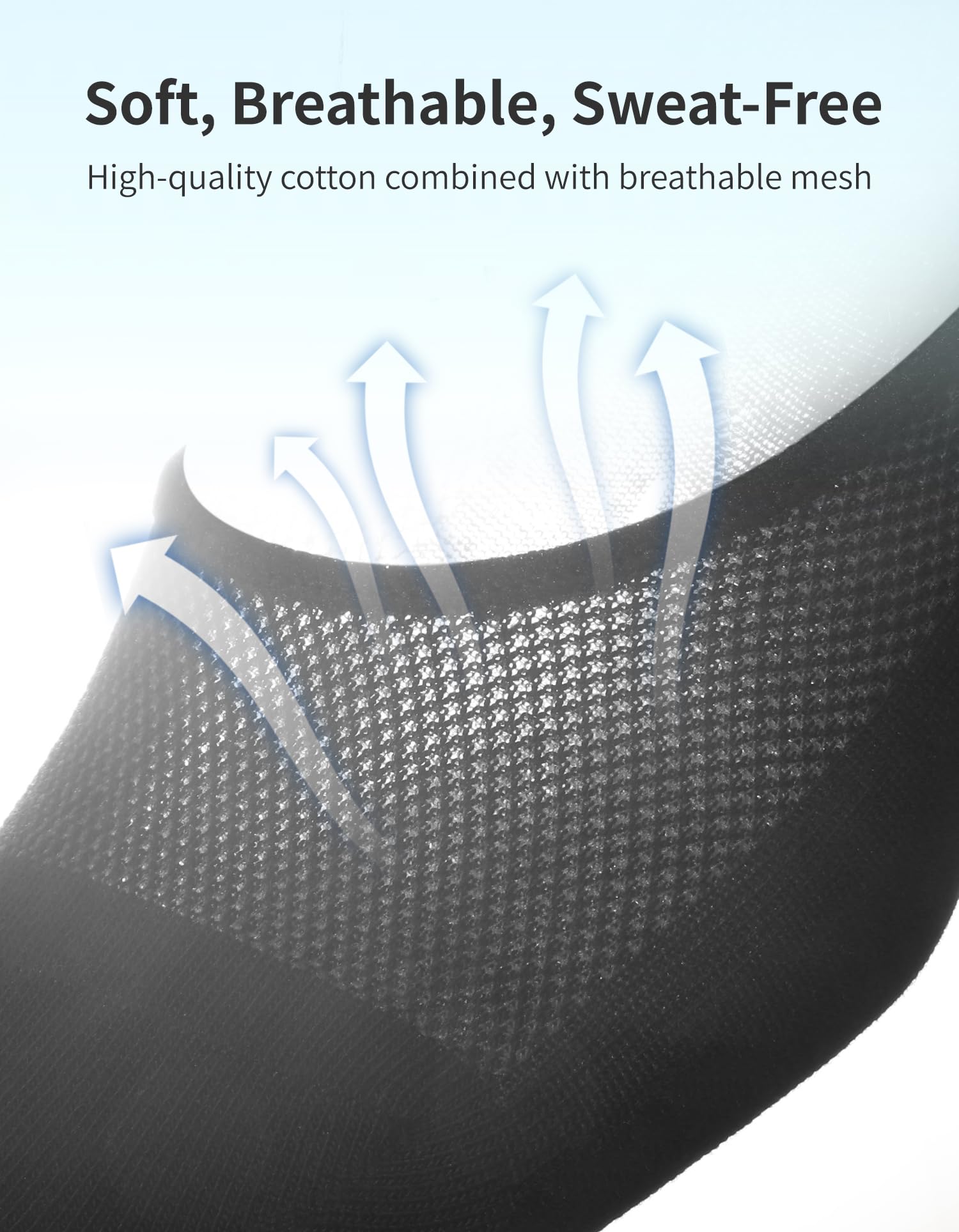 CLOSEMATE 6 Paar Füßlinge Herren mit rutschfestem Silikon, EU 43-46 5