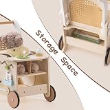 ROBOTIME Wooden Baby Walker Pram Toy Push Along Educational Toy Gift view 6