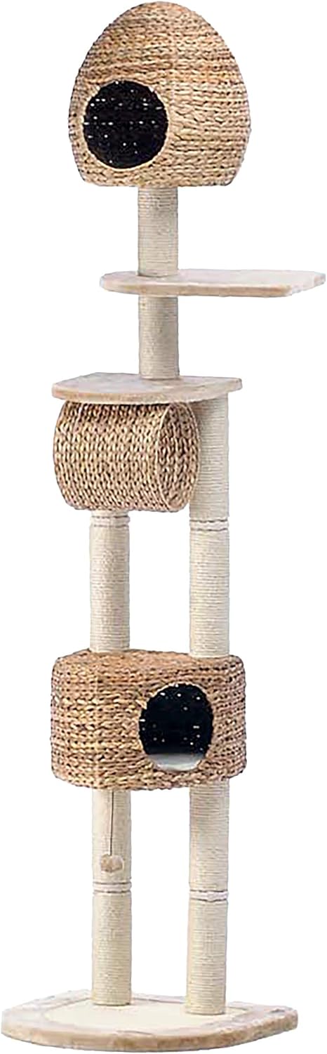 Karlie 346 Feuille De Bananier Vi Arbre A Chat Beige 68 X 57 X 229 Cm Amazon Fr Animalerie