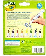CRAYOLA MyFirst Washable Markers Assorted Colours Pack of 8 Easy-Grip Toddlers view 3