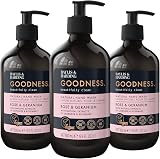 Baylis & Harding Goodness Rose & Geranium Hand Wash 500 ml Pack of 3