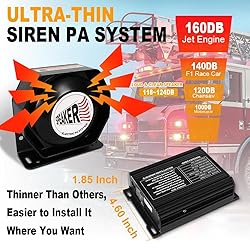Emergency Police Siren 200W Multi-Tones PA System